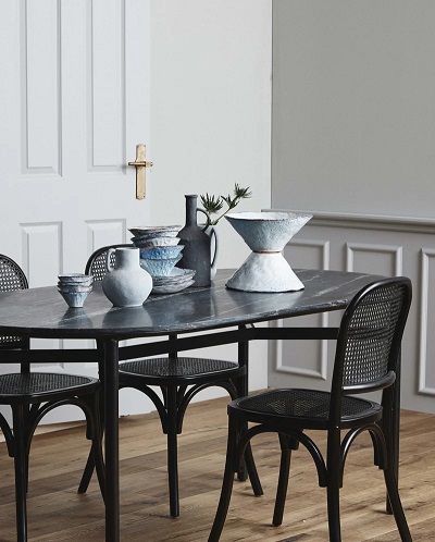 Wicky Chair w. Wickerwork Black/Black