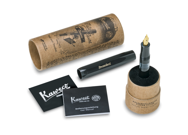 Kaweco, Piston Sport Fountain Pen Black/Gold