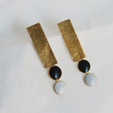 Somni Black and White Earrings