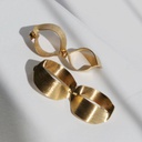 Xaluc Double Golden Hoops