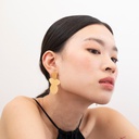 Venus Triple Oval Golden Earrings