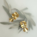 Silvela Golden Earrings Large