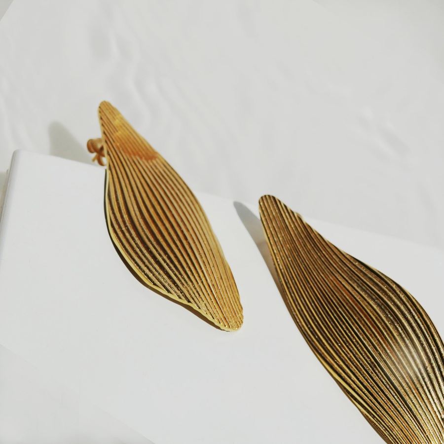 Onaria Golden Earrings Large