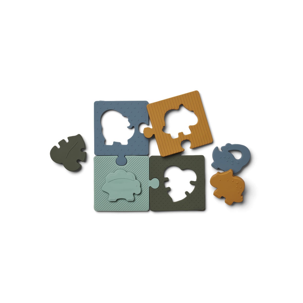 Bodil Puzzle Dino Blue Multi Mix
