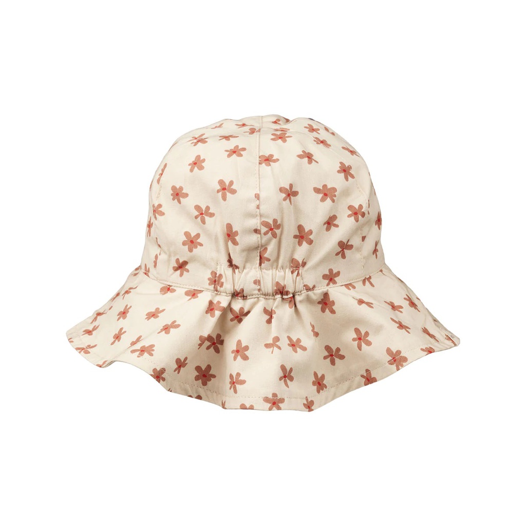 Amelia Reversible Sun Hat - Floral/Sea Shell Mix