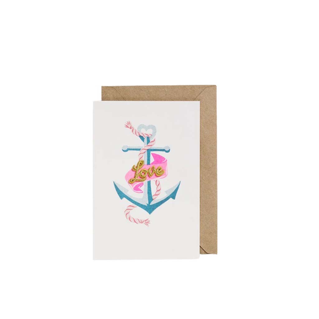 Love &amp; Friendship - Anchor, Greeting Card