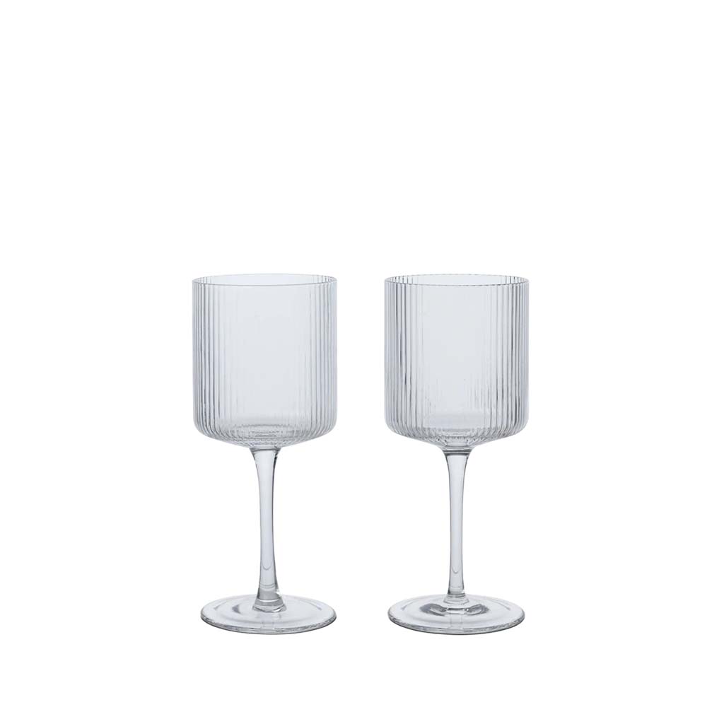 Ripple White Wine Glasses - Set of 2