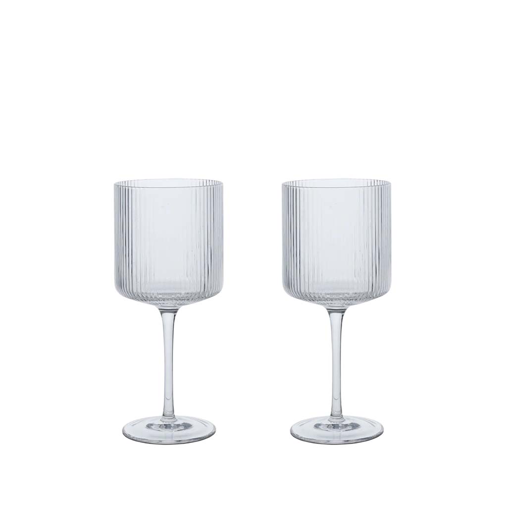 Ripple Red Wine Glasses - Set of 2