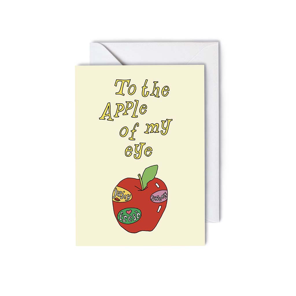 Apple of my eye, Greeting Card