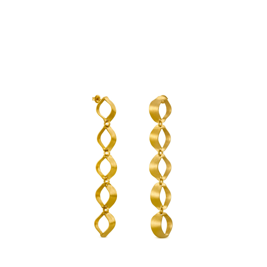 Xaluc Long Golden Earrings