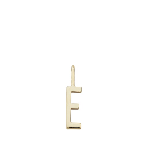 Gold Letter Charm 10mm