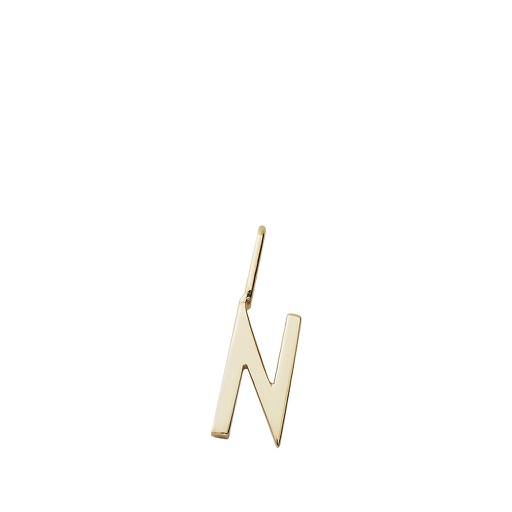 Gold Letter Charm 10mm