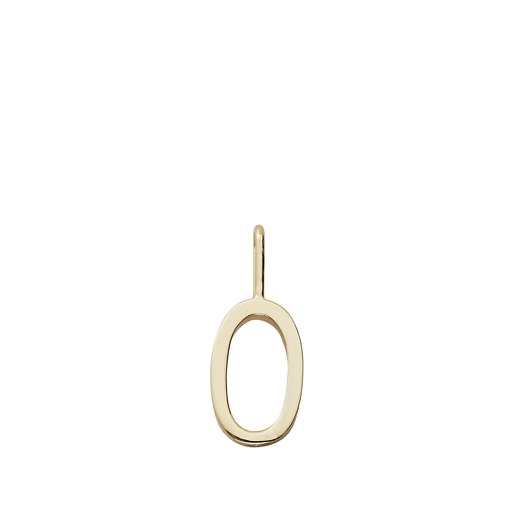 Gold Letter Charm 10mm