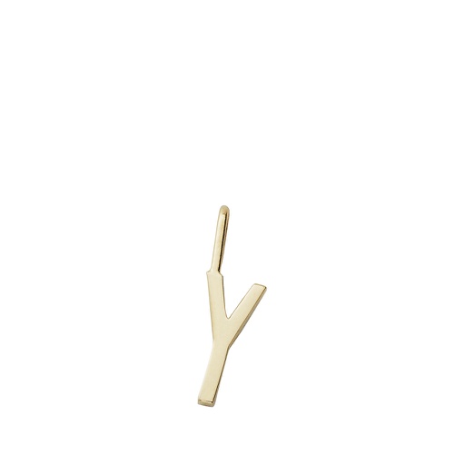 Gold Letter Charm 10mm