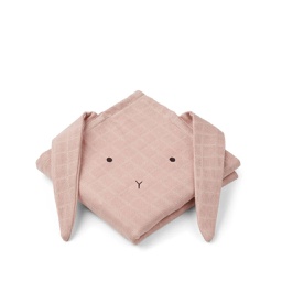 [KDLW00100] Hannah Muslin Cloth, Rabbit 2 pack