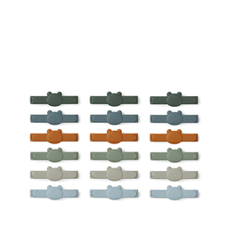 [KDLW27000] Gonzo Bag Clips 18-pack, Mr.Bear