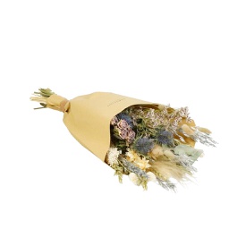 [HDFL03300] Dried Flowers Field Bouquet - Frosted White