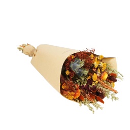 [HDFL03900] Dried Flowers Field Bouquet - Harvest Sunset