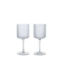 [TWFM07101] Ripple White Wine Glasses - Set of 2