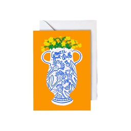 [STPS14000] Grazzi mill-qalb-Vase, Greeting Card