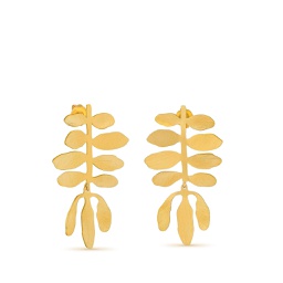 [FHJT00101] Silvela Golden Earrings Large
